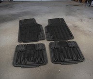 DYWANIKI WYCIERACZKI SAMOCHODOWE GUMOWE KORYTKOWE UNIWERSALNE CZARNE 4 SZT