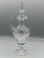 kryształów śliczna Karafka - pojemność 100ml ma 18cm vintage ręczna praca