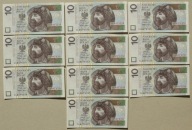10 złotych 2025 serie CL 8979328-37 stan I 10 sztuk seria przejściowa