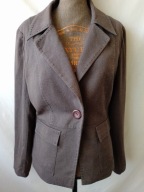 Marynarka brązowa(brunatna) zapinana na jeden guzik - 40