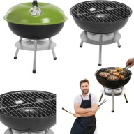 Grill Ogrodowy węglowy z Pokrywą Fieldmann 36 cm przenośny kompaktowy