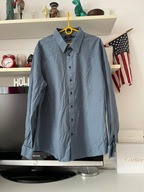 T KOSZULA JEFF BANKS NIEBIESKA SUBTELNE KWADRATY DUŻA XXL