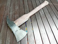 STARY POLSKI DUŻY KUTY TOPOREK STRAŻACKI SIEKIERA / SYGNATURA