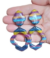 Kolczyki z gliny polimerowej nr 27a