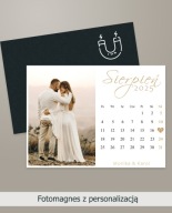 Foto Magnes Kalendarz poziom z Twoim Zdjęciem na Lodówkę 7x9cm I 7szt
