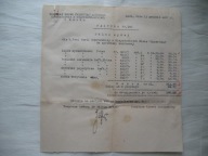 ŁUCK WOŁYŃSKI BAZAR PRZEMYSŁU LUDOWEGO FAKTURA ZA KILIMY SERWETKI 1937