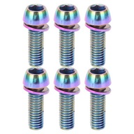 ZESTAW 6 ŚRUB DO MOSTKA Hamulca ROWEROWEGO M6X18MM Petrol