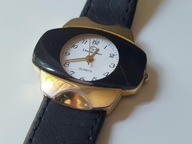 Stary Damski Zegarek Charles Delon czarno złoty