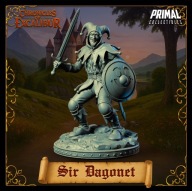 Knight Sir Dagonet - CoE - figurka RPG DnD D&D - druk 3D 14K