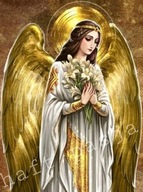 HAFT DIAMENTOWY Z ANIOŁEM STRÓŻEM DIAMOND PAINTING CHRZEST ŚWIĘTY