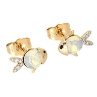 71216 KOLCZYKI 18K POZŁACANE 9/12 MM YELLOW ELECTRIC CRYSTAL Swarovski