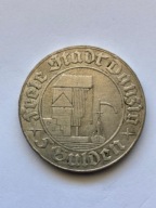 WMG , 5 guldenów 1932 "Żuraw portowy" (Polska, Wolne Miasto Gdańsk)
