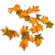 JESIENNA GIRLANDA KOLOROWE LIŚCIE PNĄCZE 180 cm DEKORACJA NA JESIEŃ