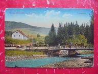 ŁOMNA LOMNATAL CIESZYN TESCHEN POSTERUNEK POLICJI RZEKA MOST PANORAMA RRRRR