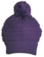 Czapka beret z pomponem rozm 50-54 Akryl (284)