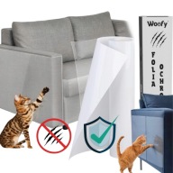 FOLIA OCHRONNA PRZECIW DRAPANIU KOTA NA MEBLE GRUBA SAMOPRZYLEPNA 300x45cm