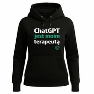 XXL Bluza ,,ChatGPT jest moim terapeutą" - dla fanów AI