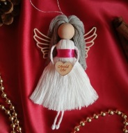 Aniołek handmade makrama