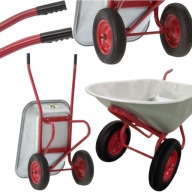 TACZKA TRANSPORTOWA OGRODOWA BUDOWLANA DWUKOŁOWA STALOWA WÓZEK SPAWANA