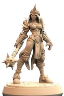 Daughter of Crimson Blade Morningstar Wojowniczka Pinup F RPG Druk 3D NSFW