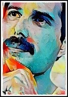 A2 PLAKAT MUZYCZNY MUZYKA ROCK ZESPÓŁ QUEEN FREDDIE MERCURY