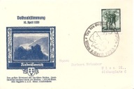 TRZECIA RZESZA -karta widokowa -NIEDEROSTERREICH -stempel 1938 rok