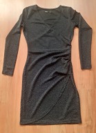 Sukienka Cropp Czarna Błyszcząca xs