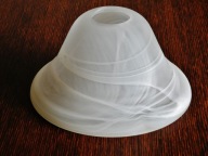 Klosz szklany masywny do lampy wiszącej , Ø 18,2 x 9,6 cm , E27