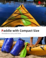 Małe wiosło SUP 53-106cm awaryjne lekkie aluminiowe teleskopowe