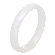 85055 Pierścionek ceramiczny 3mm szlifowany średnica 21 mm biały