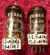 2 szt PCC88 7DJ8 Tesla zamiast ECC88 TESLA