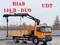 MERCEDES ATEGO 1324 * SKRZYNIA 6,35 m + HIAB 144 B - DUO + WIERTNICA