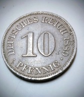 10 FENIGÓW, PFENNIG 1889r