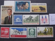 USA - zestaw - 10 znaczków nr L **