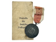 Medal "Volkspflege" (Opieki Społecznej) z papierową torbą i baretką