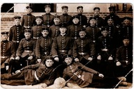 1915 Graudenz – fotografia żołnierzy z piłką, Feldpost do Zurychu