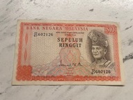 Malezja - 10 ringgit - rzadki