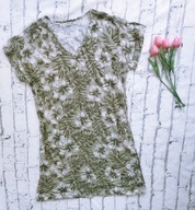 Sukienka damska S zielona kwiaty