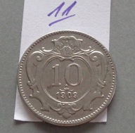 10 HELLER z 1909 roku , Austro-Węgry , GALICJA , ŁADNE