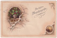 Zima ok.1908r. obieg do Chełmno Laboratorium Bakteriologiczne ? LITOGRAFIA