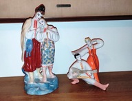 ZESTAW Wołyń Figurka Taniec Ukraiński Porcelanowa ZHK Polonne Kazaczok