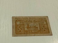 50 Heller (Dunkelstein) notgeld Austria; N#416861; stan VF
