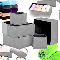 ORGANIZER DO SZUFLADY SZAFY NA UBRANIA BIELIZNĘ SKARPETKI POJEMNIK 6 SZT