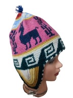 CZAPKA wełniana ciekawy wzór