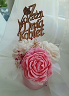 Flower Box Candle na Dzień Kobiet bukiet ze świeczkami sojowymi dla Kobiety