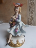 Figura Capodimonte DAMA Biskwit POLECAM