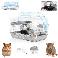 Klatka Dla Chomika Małych Gryzoni Gryzonia Kojec Pełne Wyposażenie Dom