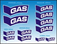 12x Naklejka GAS JEANS Logo Repsol Team Zestaw Duży CBR VTR VFR Naklejki