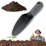 ŁOPATKA OGRODOWA Z MIARKĄ WĄSKA DO SADZENIA PRZESADZANIA ROŚLIN SOLIDNA