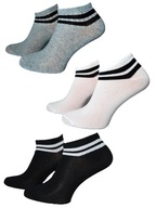 Skarpety skarpetki stopki białe czarne szare sport sportowe bawełna zestaw